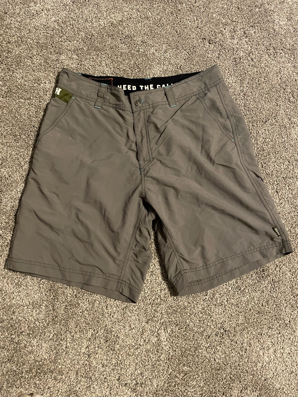 Men's Casual Olive Green Outdoor Shorts